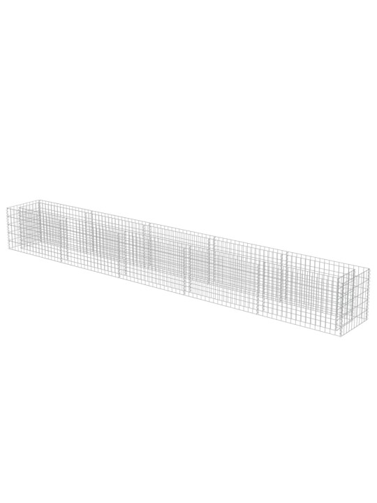Gabions, augstā puķu kaste, cinkots tērauds, 450x50x50 cm