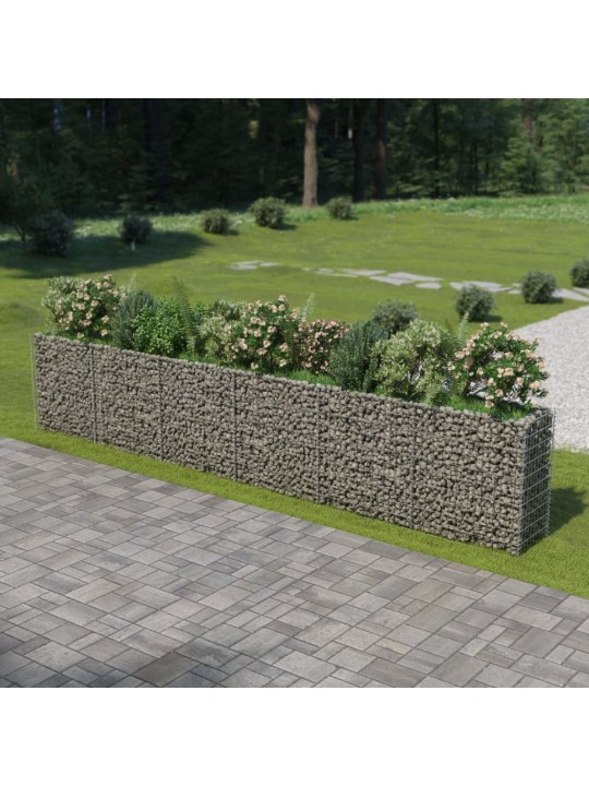 Gabions, augstā puķu kaste, cinkots tērauds, 540x50x100 cm