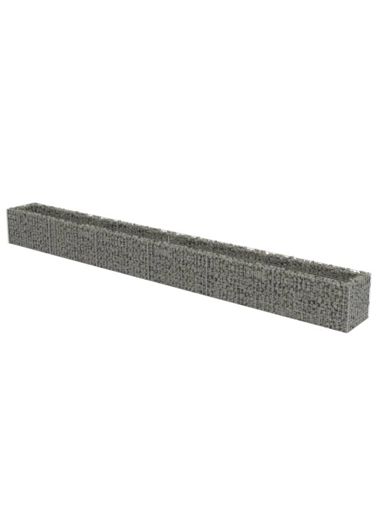 Gabions, augstā puķu kaste, cinkots tērauds, 540x50x50 cm