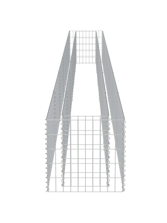 Gabions, augstā puķu kaste, cinkots tērauds, 540x50x50 cm