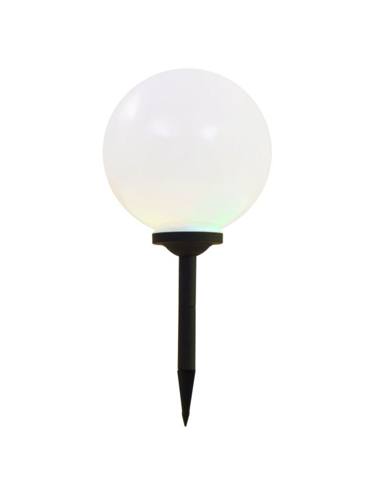 Sfēriskas āra led solārās lampas, 2 gab., 30 cm, rgb