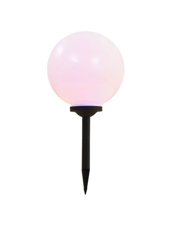 Sfēriskas āra led solārās lampas, 2 gab., 30 cm, rgb