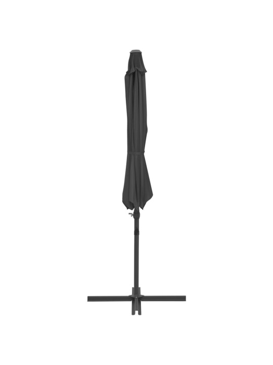 Saulessargs ar tērauda kātu, 300 cm, antracītpelēks