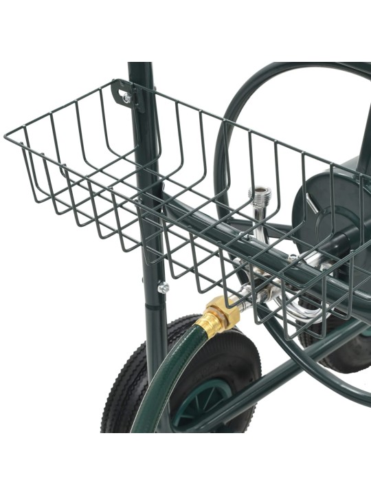 Dārza šļūtenes ratiņi ar 1/2" savienotāju, 75 m, tērauds