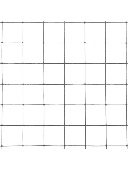 Stiepļu žogs, tērauds ar pvc pārklājumu, 10x1 m, pelēks