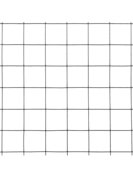 Stiepļu žogs, tērauds ar pvc pārklājumu, 10x1,5 m, pelēks