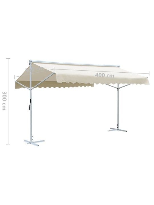 Brīvi stāvoša nojume, 4x3 m, krēmkrāsas