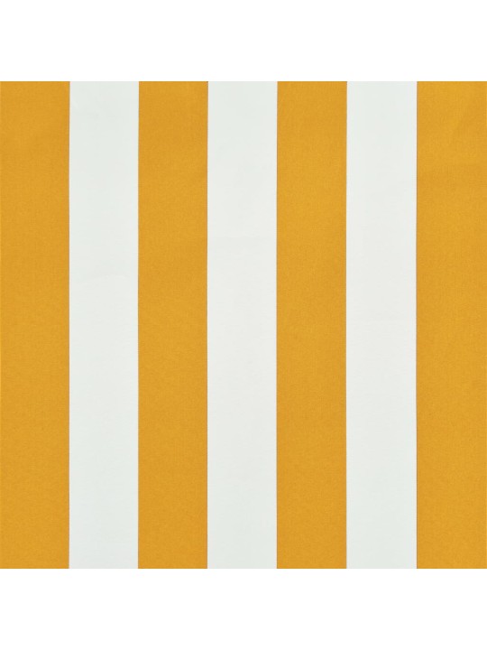 Markīze, 300x150 cm, sarullējama, dzeltena ar baltu