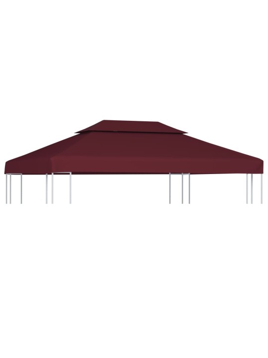 Nojumes jumta pārsegs, divdaļīgs, 4x3 m, bordo