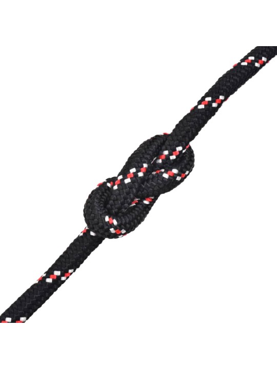 Pietauvošanās virve, polipropilēns, 8 mm, 500 m, melna