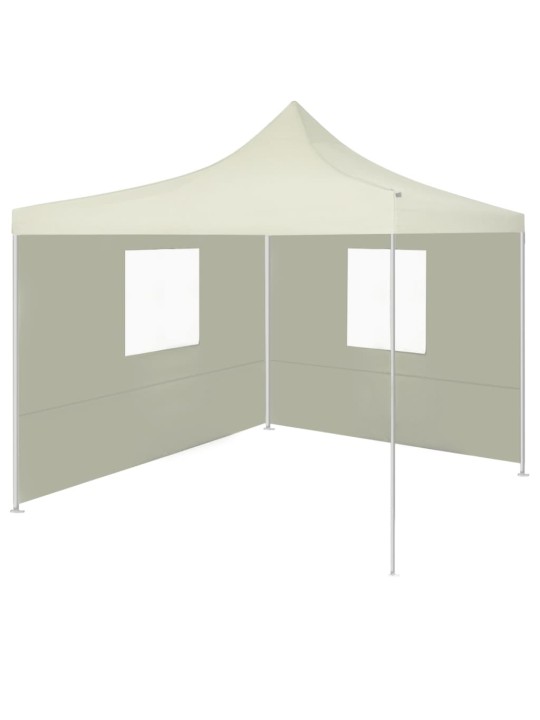 Saliekama telts ar 2 sienām, 3x3 m, krēmkrāsā