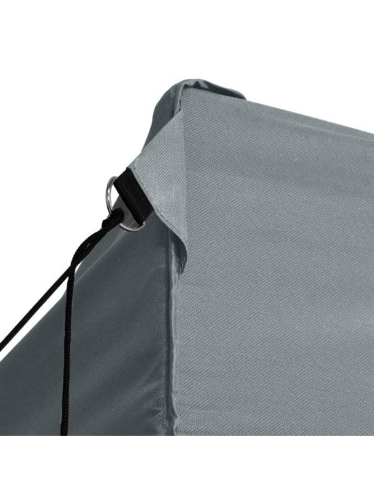 Saliekama telts ar 3 sānu sienām, antracītpelēka, 3 x 4,5 m