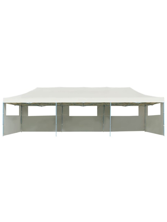 Saliekama nojume ar 5 sānu sienām, 3x9 m, krēmkrāsas