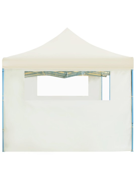 Saliekama nojume ar 5 sānu sienām, 3x9 m, krēmkrāsas