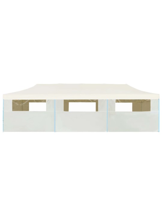 Saliekama nojume ar 8 sānu sienām, 3x9 m, krēmkrāsas