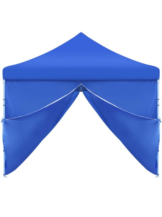 Saliekama nojume ar 8 sānu sienām, 3x9 m, zila