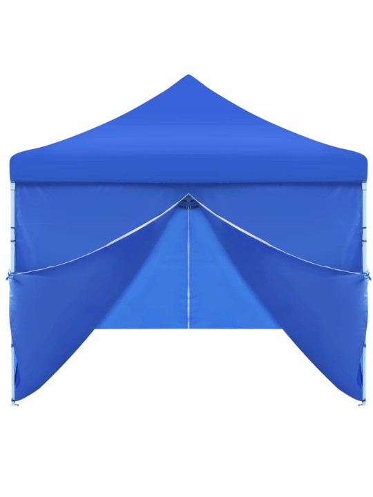 Saliekama nojume ar 8 sānu sienām, 3x9 m, zila