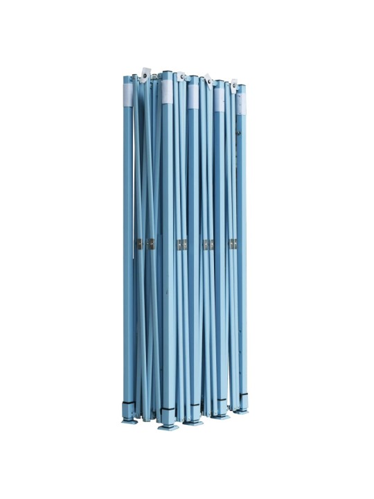 Saliekama nojume ar 8 sānu sienām, 3x9 m, zila