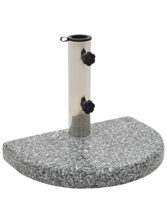 Saulessarga pamatne, pelēka, granīts, 10 kg, izliekta