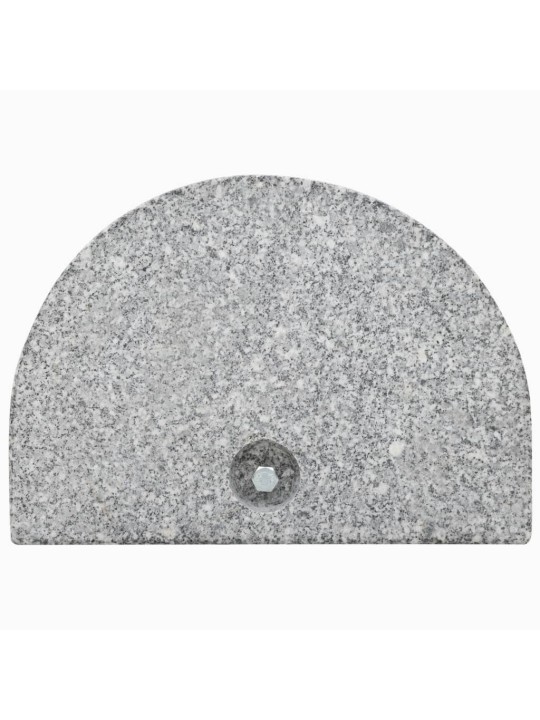 Saulessarga pamatne, pelēka, granīts, 10 kg, izliekta