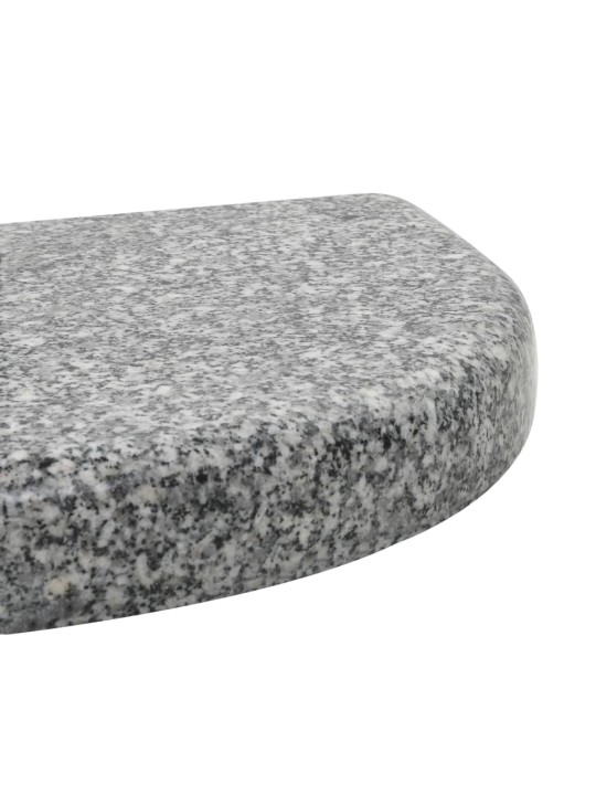 Saulessarga pamatne, pelēka, granīts, 10 kg, izliekta