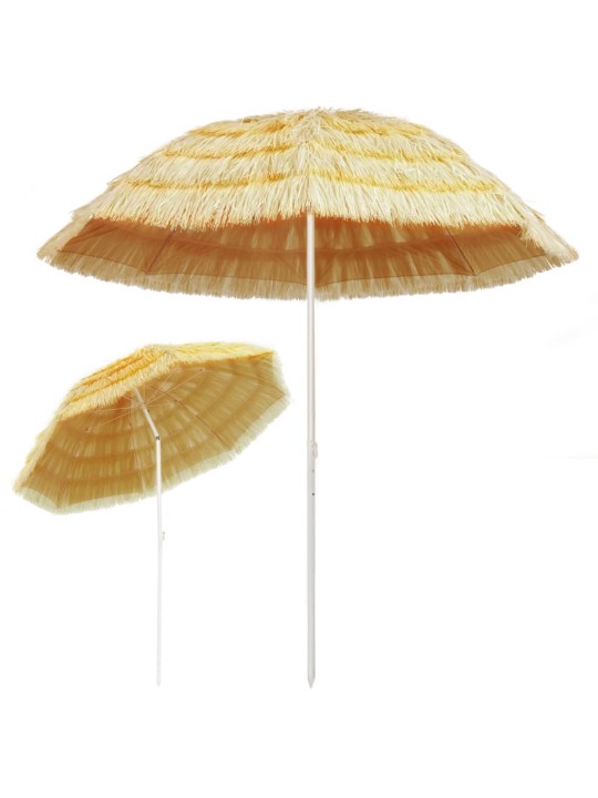 Pludmales saulessargs, dabīgs, 240 cm, havaju stils