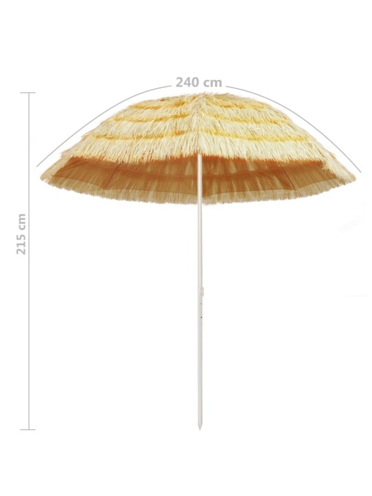 Pludmales saulessargs, dabīgs, 240 cm, havaju stils