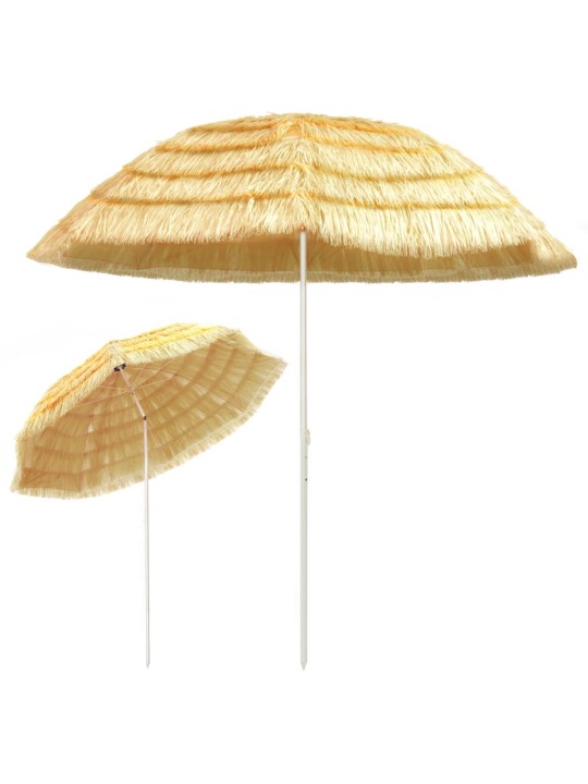 Pludmales saulessargs, dabīgs, 300 cm, havaju stils