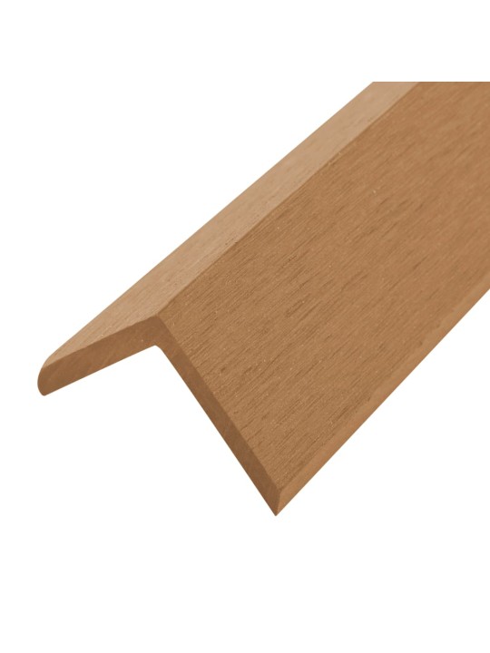 Dekoratīvas stūra līstes, 5 gab., wpc, 170 cm, tīkkoka krāsā