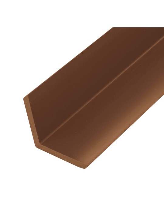 Dekoratīvas stūra līstes, 5 gab., wpc, 170 cm, tīkkoka krāsā