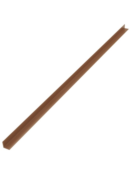 Dekoratīvas stūra līstes, 5 gab., wpc, 170 cm, tīkkoka krāsā