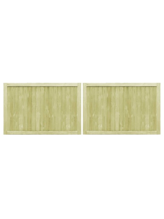 Dārza vārti, 2 gab., impregnēts priedes koks, 300x100 cm