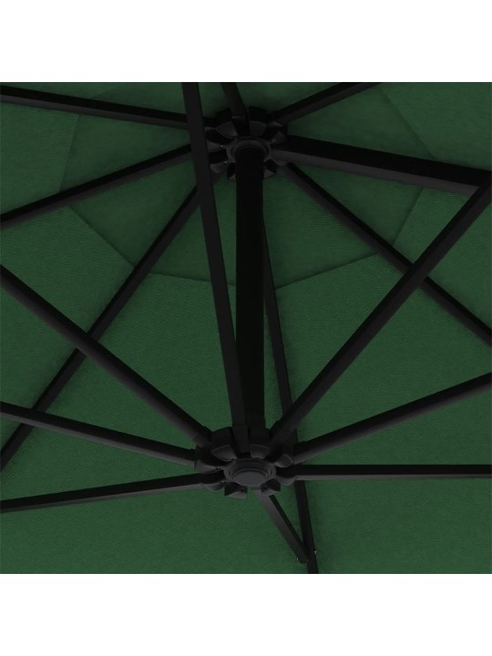 Saulessargs ar metāla kātu, zaļš, 300 cm