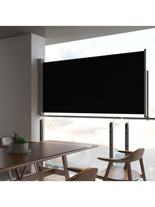 Izvelkama sānu markīze, 120x300 cm, melns