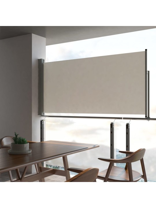 Izvelkama sānu markīze, 120x300 cm, krēmkrāsā