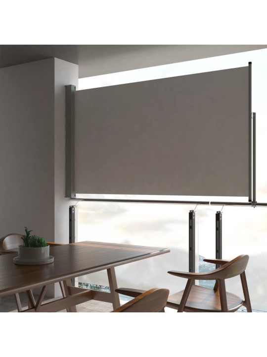 Izvelkama sānu markīze, 140x300 cm, pelēks