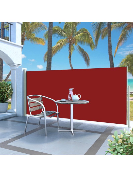 Izvelkama sānu markīze, 140x300 cm, sarkana