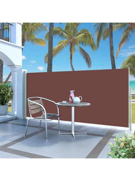Izvelkama sānu markīze, 140x300 cm, brūna