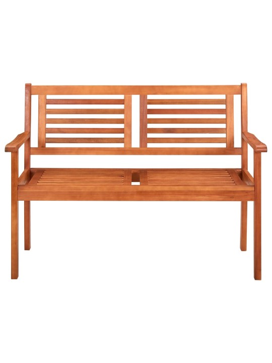 Divvietīgs dārza sols, 120 cm, eikalipta masīvkoks