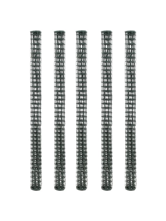Dārza sieta žogs, 5 gab., hdpe, 1x1,2 m, zaļš
