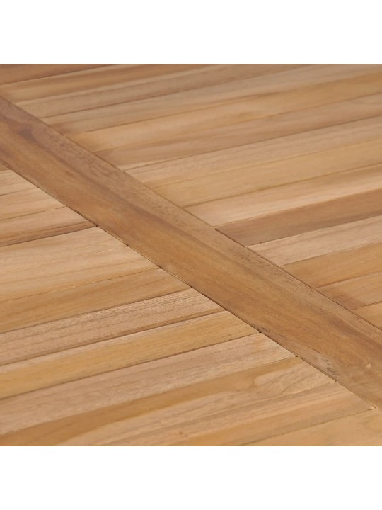 Dārza galds, 80x80x77 cm, masīvs tīkkoks