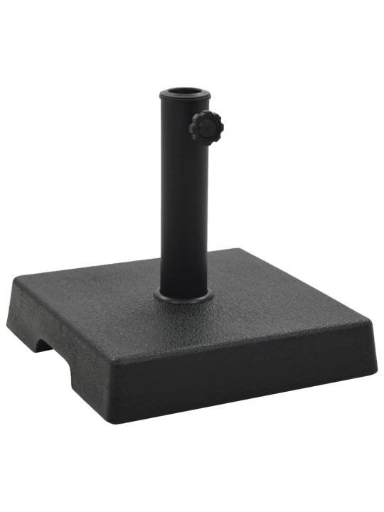 Saulessarga pamatne, kvadrāta forma, polirezīns, 8 kg, melna