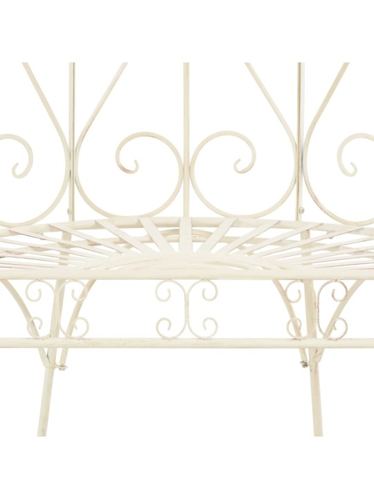 Dārza sols, 95 cm, dzelzs, antīki balts