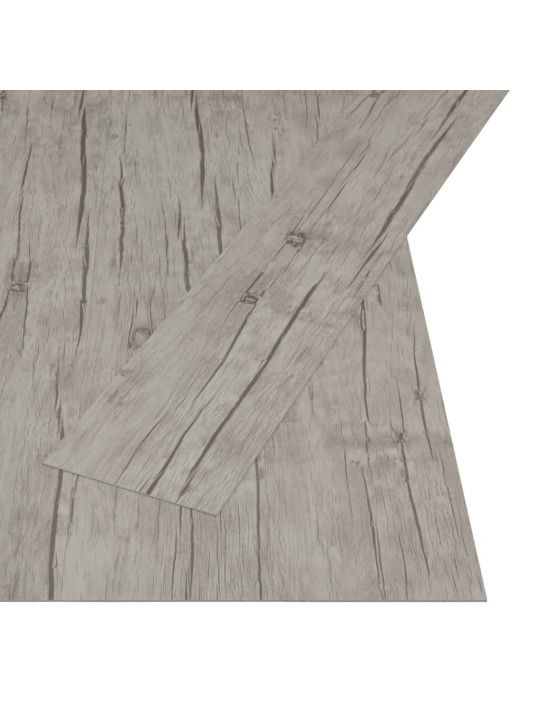 Grīdas dēļi, pašlīmējoši, 4,46 m², 3 mm, mazgāta ozolkoka krāsa