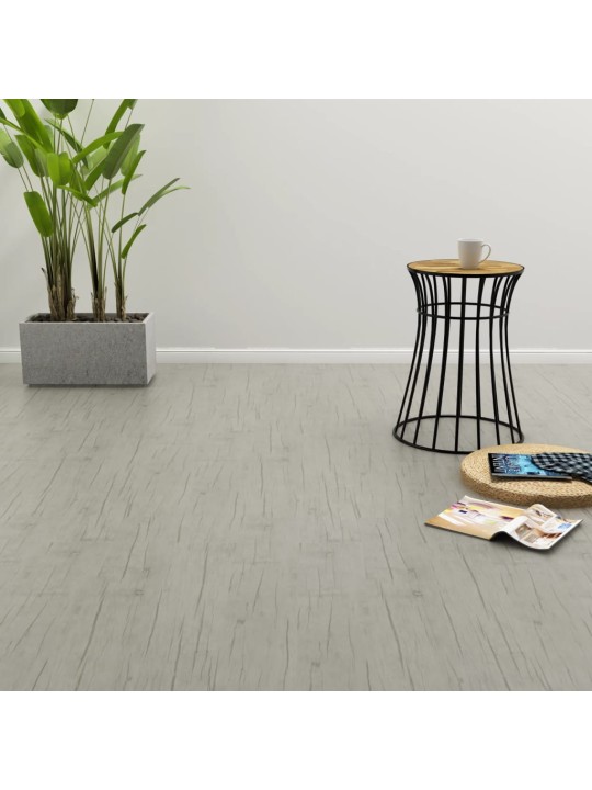 Grīdas dēļi, pašlīmējoši, 4,46 m², 3 mm, mazgāta ozolkoka krāsa