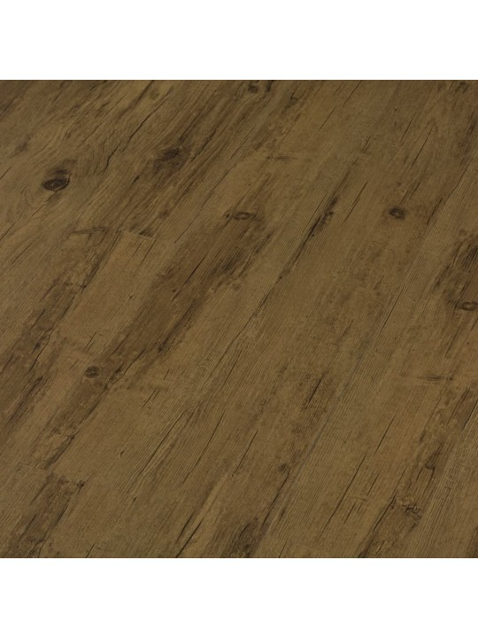 Grīdas dēļi, pašlīmējoši, 4,46 m², 3 mm, dabīgi brūns pvc