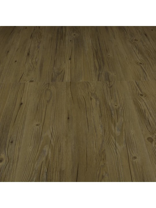 Grīdas dēļi, pašlīmējoši, 4,46 m², 3 mm, brūns pvc