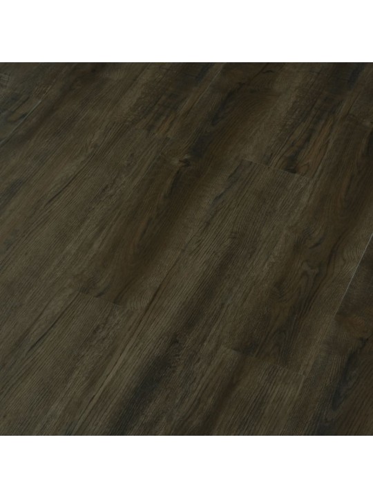 Grīdas dēļi, pašlīmējoši, 4,46 m², 3 mm, tumši brūns pvc