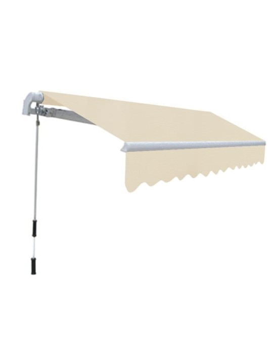 Markīze, manuāli regulējama, 300 cm, krēmkrāsā