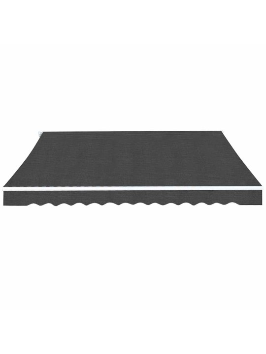 Markīze, manuāli regulējama, 350 cm, antracītpelēka